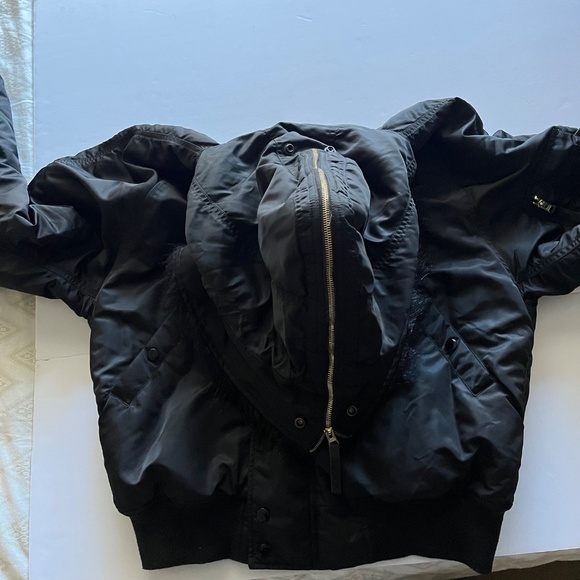 Alpha Industries N-2B Short Waist Black Bomber-Style Parka Size Large - Picture 9 of 14